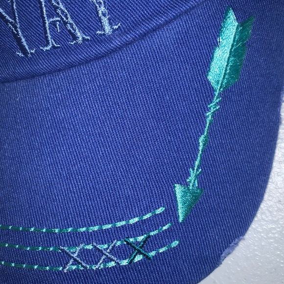 Catchfly Women's "Yippie Ki-Yay" Distressed Ponytail Baseball Hat/Cap-OS NWT - Picture 8 of 11